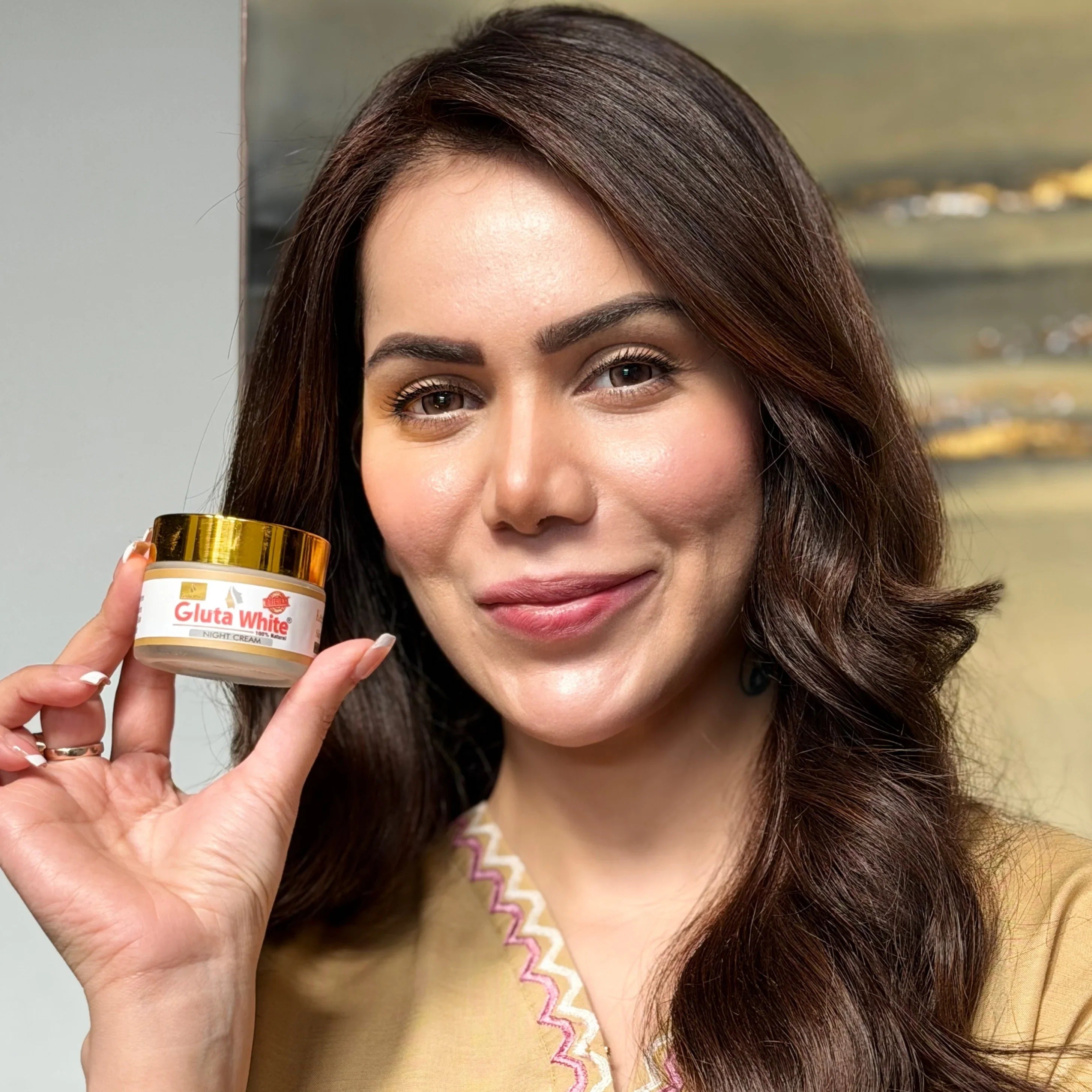 GLUTA WHITE Whitening Cream - Glutathione Skin Brightening Cream ( PACK OF 2 )